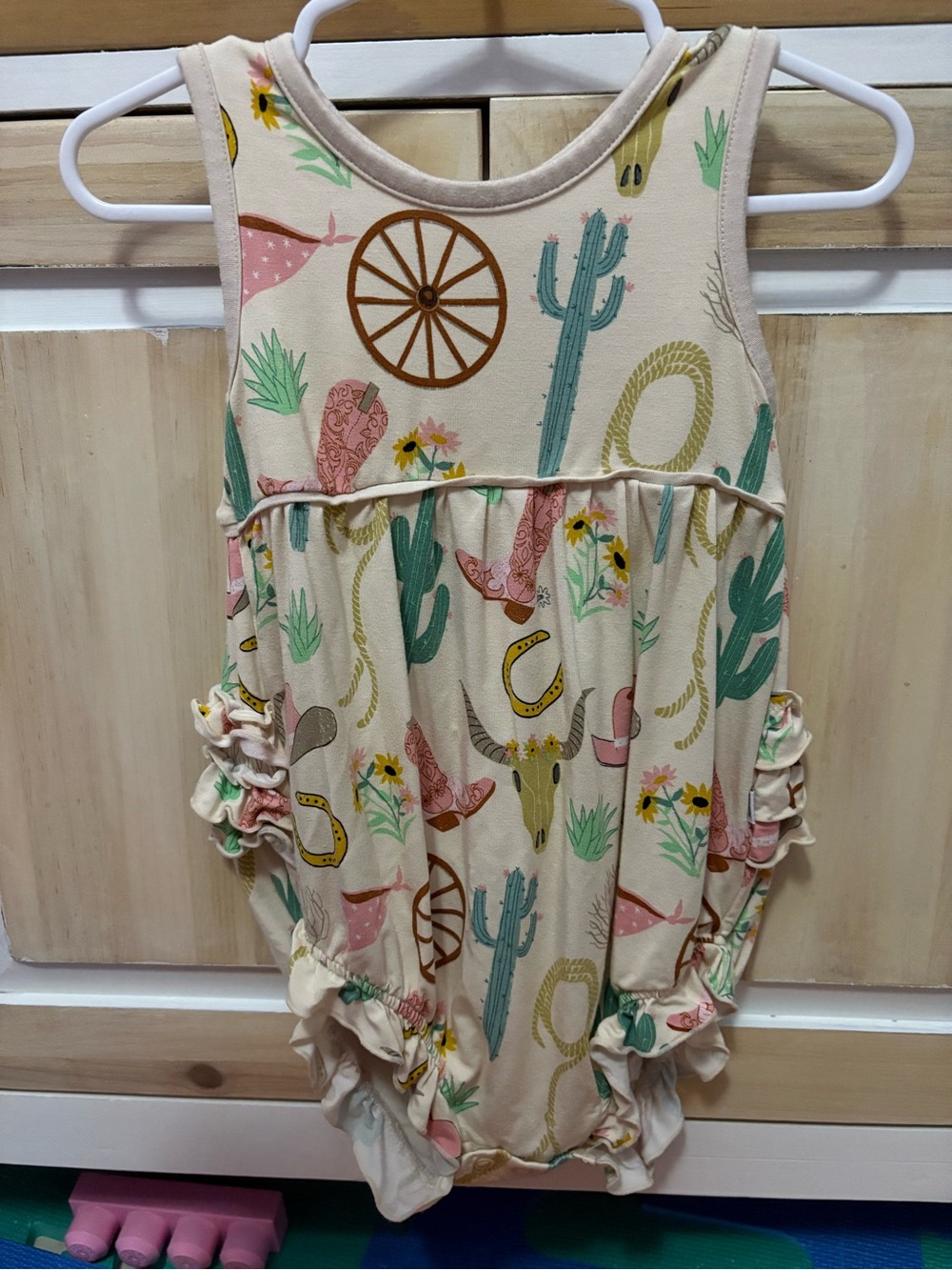 Little Sleepies Bubble Romper “ready to rodeo”